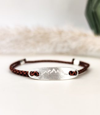 Bracelet montagne Homme corde à message - Fully
