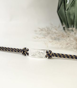 Bracelet montagne homme corde - Chardonnet ajouré L