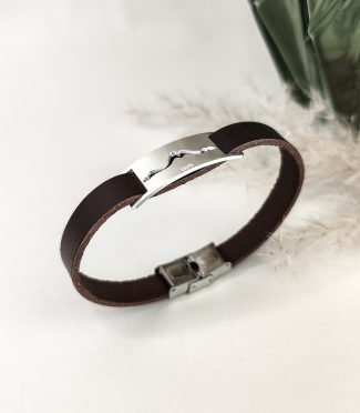 Bracelet montagne homme cuir - Dente d'occhi