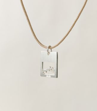 Collier montagne homme cordon - Chardonnet ajouré S