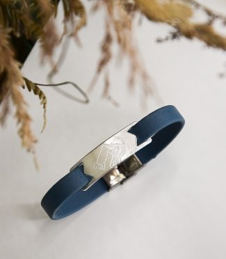 Bracelet montagne homme biothane - Sérac Argent brossé