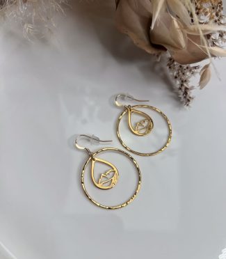 Boucles d'oreilles montagne créoles S - Chéserys