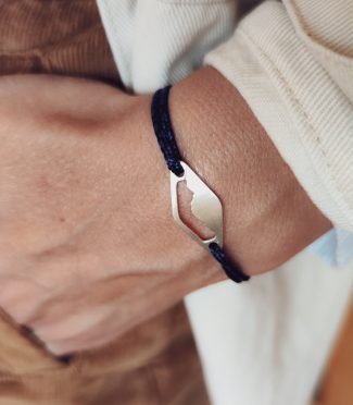 Bracelet montagne personnalisable mixte S Argent 925 - Mont Blanc