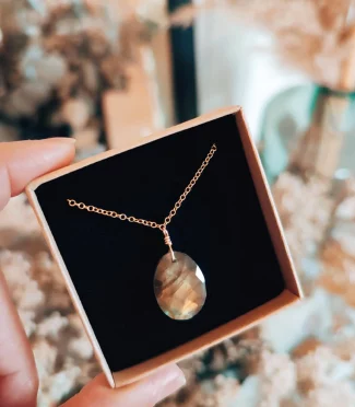 Collier pierre - Galéa labradorite