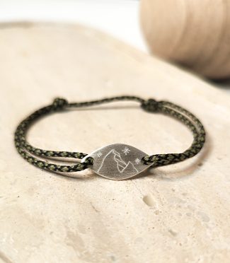 Bracelet homme cordon montagne - Sélène