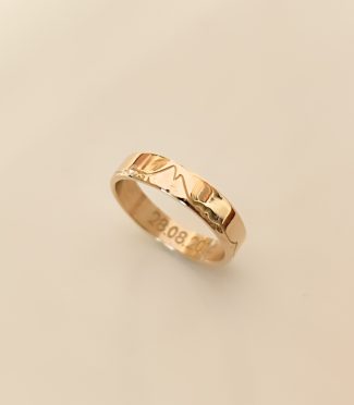 Alliance Montagne Homme Or 18 carats - Reflet - Dent d'Oche