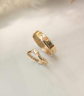 Alliance Montagne Femme Or 18 carats ou Argent - Osmose - Dent d'Oche
