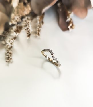 Alliance Montagne Femme entièrement pavée de Diamants – Osmose Mont Blanc