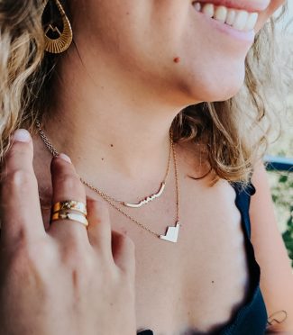 Look collier montagne siana et névé - bijoux Endé
