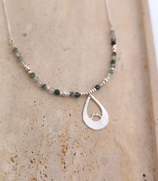 Collier montagne pierre naturelle - Solstice M
