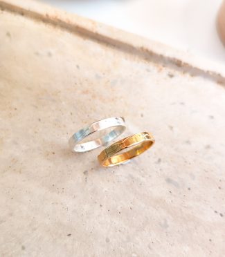Alliance Montagne Homme Or 18 carats ou Argent – Cime – Mont Blanc