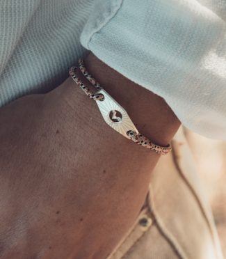 Bracelet corde mixte (H/F) - Aura M