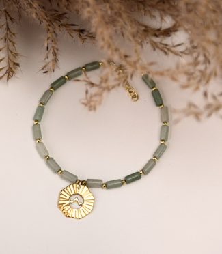 Bracelet pierre naturelle Aventurine - Aura S