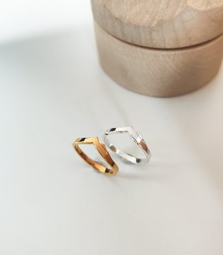 Bague de fiançailles montagne - Or 18 carats ou Argent - Ilay