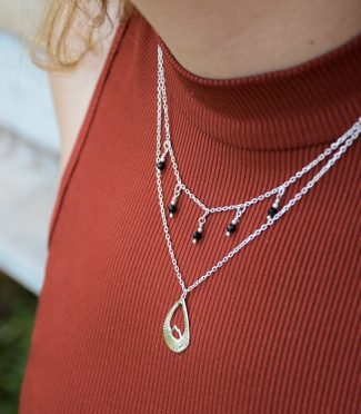 Look exclusif collier Solstice M & collier pierre naturelle